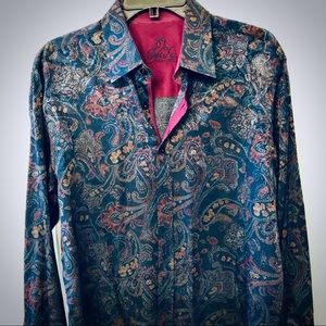 Men's Button-up Holiday Party Dress Shirt